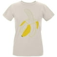 thumbnail image 1 of Halloween Fruit Peeled Banana Costume Womens T Shirt Natural SM, 1 of 2