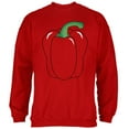 thumbnail image 1 of Halloween Fruit Vegetable Bell Pepper Costume Mens Sweatshirt Red MD, 1 of 2