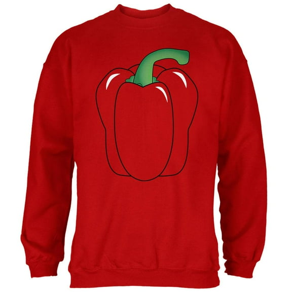 Halloween Fruit Vegetable Bell Pepper Costume Mens Sweatshirt Red MD
