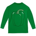 thumbnail image 1 of Halloween Fruit Vegetable Bell Pepper Costume Youth Long Sleeve T Shirt Green YSM, 1 of 2