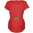 thumbnail image 1 of Halloween Fruit Vegetable Tomato Costume Maternity Soft T Shirt Red LG, 1 of 2