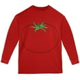 thumbnail image 1 of Halloween Fruit Vegetable Tomato Costume Youth Long Sleeve T Shirt Red YMD, 1 of 2