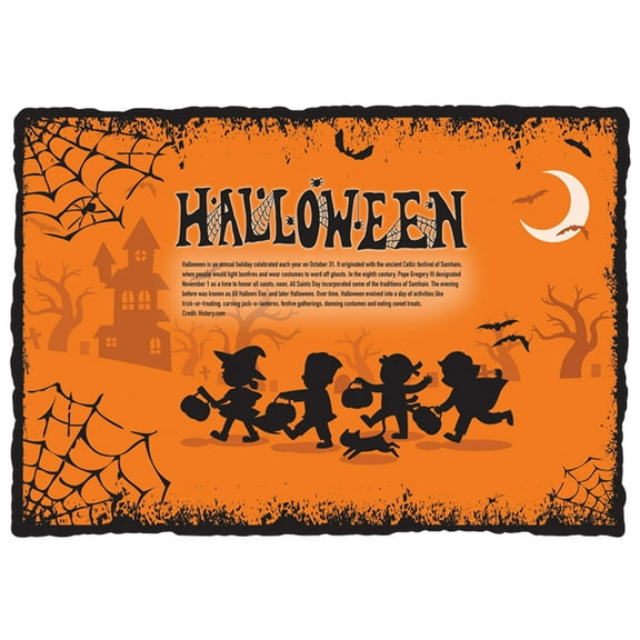Halloween Fun Paper Placemats - 10in. x 14in. - 25 Pack (311151)