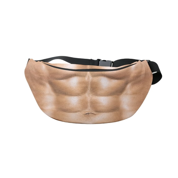 Halloween Funny Belly Fanny Pack Belly Fanny Pack Pu Belly Leather Novelty Pack