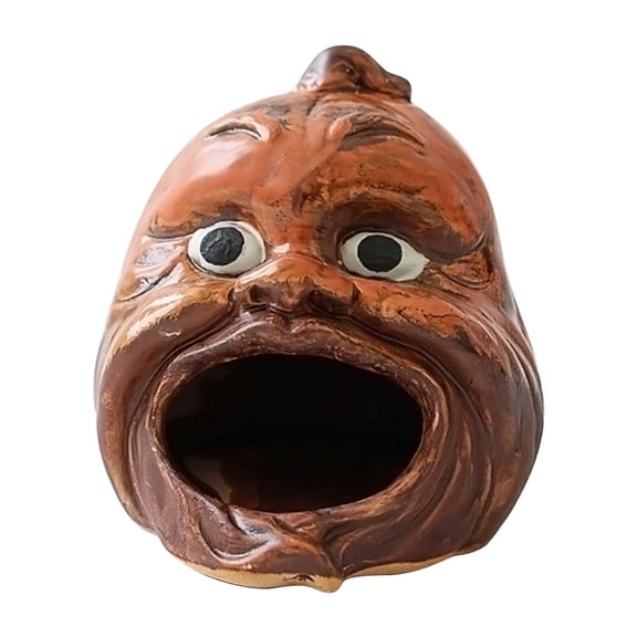 Halloween Funny Expression Pumpkin Lantern Candle Holder - Festive Tabletop Decoration For Spooky Season, Perfect For Home Decor & Halloween Parties