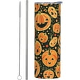 thumbnail image 1 of Halloween Funny Pumpkin Stainless Steel Insulated Tumbler 20 OZ, Coffee Mug Cup with Splash-Proof Lid and Straw for Men Women Lovers Gifts, 1 of 6