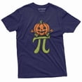 thumbnail image 1 of Halloween Funny Pumpkin T-shirt Pi Pie funny Halloween costume Tee shirt (XX-Large Navy Blue), 1 of 7