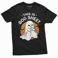 thumbnail image 1 of Halloween Funny This Is Boo Sheet T-Shirt Costume Womens Mens Unisex Tee (X-Large Black), 1 of 5