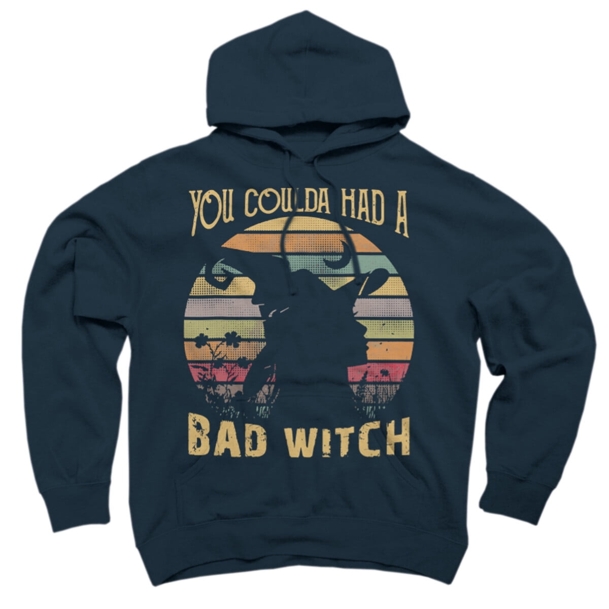 Halloween Funny You Coulda Had Bad Witch Navy Blue Graphic Pullover Hoodie Design By Humans S Walmart Business Supplies
