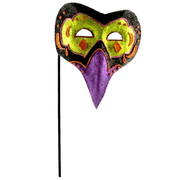 Halloween GLITTERED MASK Paper Mache Cat Owl HC322029 BIRD