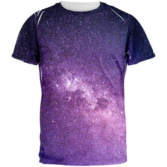 Halloween Galaxy Space Stars All Over Mens T Shirt Multi X-LG