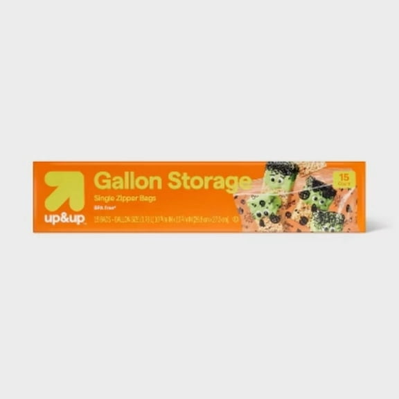 Halloween Gallon Storage Bags - Multi-Print - 15ct