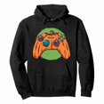 thumbnail image 1 of Halloween Gamer Costume Pumpkin Men Video Controller Pullover HoodieMen's Halloween Thanksgiving Print Hooded Sweatshirt, Thick Cotton Blend, Cool Weather Casual Wear, 1 of 7