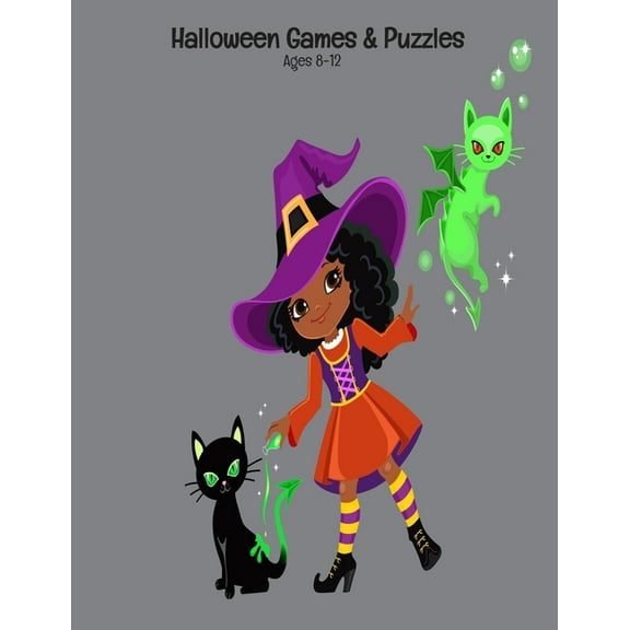 Halloween Games & Puzzles Ages 8-12: Connect The Dots - Spot The Difference - Mazes - Word Search Puzzles - Dot to Dot - Word Search for Kids - Kids Activities - Kids Mazes - Halloween Fun - Sudoku -