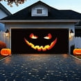 Halloween Garage Door Banner Pumpkin Large Hanging Backdrop Garage Door