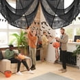 thumbnail image 1 of Halloween Garage Screen Backdrop - 29.92*72.05inch Polyester Photo Background Cloth Scene Setter Party Decor Dark Atmosphere Enhancer(E), 1 of 6
