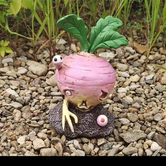 Halloween Garden Exquisite Objects Crafts Potato Carrot Halloween Decorations Fruit and Vegetable Zombie Resin Garden Decoration CARROT ZOMBIE COLOR