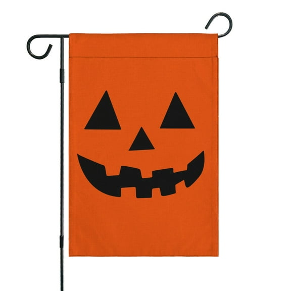 Halloween Garden Flag - Double Sided 12x18 Inch, Seasonal Outdoor Decor for Yard, Lawn,House - Family,Friends,Halloween.
