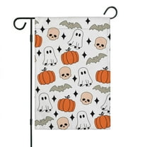 Halloween Garden Flag - Double Sided 12x18 Inch, Seasonal Outdoor Decor for Yard, Lawn,House - Family,Friends,Halloween.