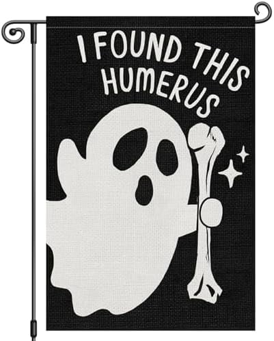 Sottobicchiere Quadrato Con Frase Umoristica 'I Found This Humerus' Per Bicchieri, MDF Rigido 9x9 Cm - 6