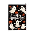 thumbnail image 1 of Halloween Garden Flag Outdoor Yard Banner Seasonal Spooky Lawn Decor Single Sided Holiday House Ornament for Front Porch Mailbox Patio Outside Decoration Style I, 1 of 8