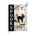 thumbnail image 1 of Halloween Garden Flag Outdoor Yard Decor Spooky Hanging House Banner All Weather Double Stitched Holiday Welcome Sign for Front Porch Lawn Flagpole Ornament Style A, 1 of 8