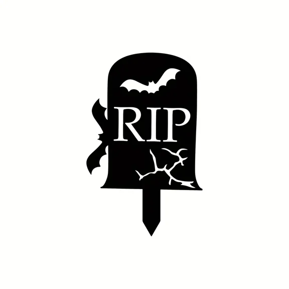 Halloween Garden Stake Metal Silhouette Yard Decor Sign Iron Art Halloween Garden Decoration Yard Sign for Outdoor