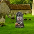 thumbnail image 1 of Halloween Garden Tombstone Sign - Outdoor Yard Decoration - Holiday Cemetery Style Prop For Seasonal Atmosphere, 1 of 4
