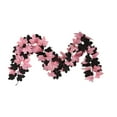thumbnail image 1 of Halloween Garland, 5.6 FT Fall Maple Leaf Garland with Black Pink Willow Vines, Artificial Autumn Hanging Decor for Thanksgiving, Home, Wall, Wedding & Party Decoration, 1 of 7