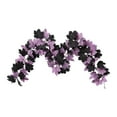 thumbnail image 1 of Halloween Garland, 5.6 FT Fall Maple Leaf Garland with Black Purple Willow Vines, Artificial Autumn Hanging Decor for Thanksgiving, Home, Wall, Wedding & Party Decoration, 1 of 7