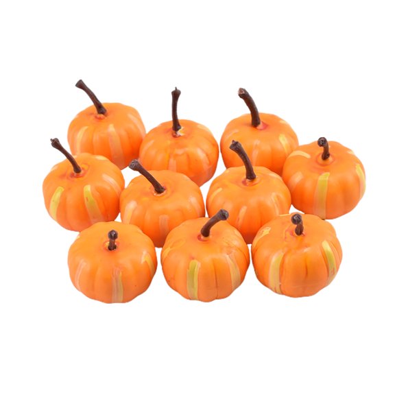 Halloween Garland Decorations Hand Painted Foam Pumpkin 10pcs Multiple Functions Non-toxic Artificial DIY Mini Pumpkins