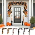 thumbnail image 1 of Halloween Garland Fall Leaves Garland Fall Decor Fall Garland Halloween Pumpkin Maple Leaves Garland Thanksgiving Halloween Decorations for Home Outdoor Indoor Mantle Table Fireplace, 1 of 7