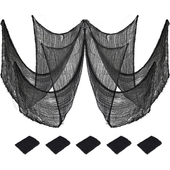 Halloween Gauze Bar Decoration, 71 Inch Ragged Cloth Ghost House Prop, Spooky Polyester Party Backdrop, Terrifying Holiday Wall Doorway Hanging Decor