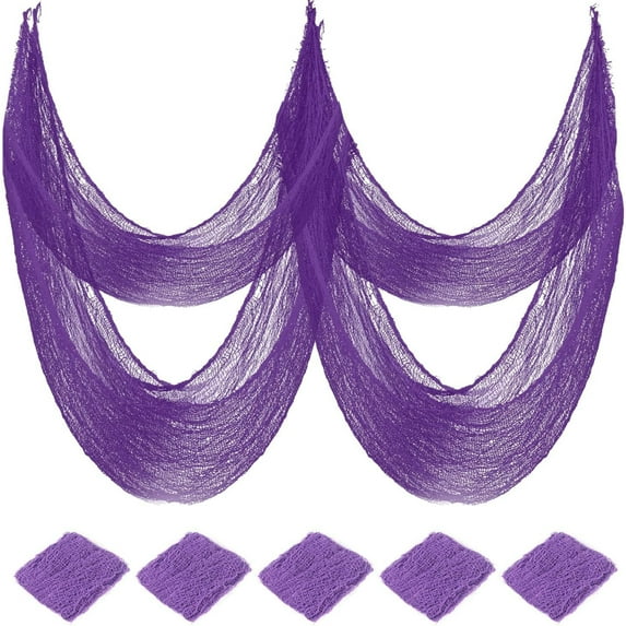 Halloween Gauze for Halloween Party or Ghost House Room Decor, Gauze Decorations with Lightweight Durable 72x30Inch Purple
