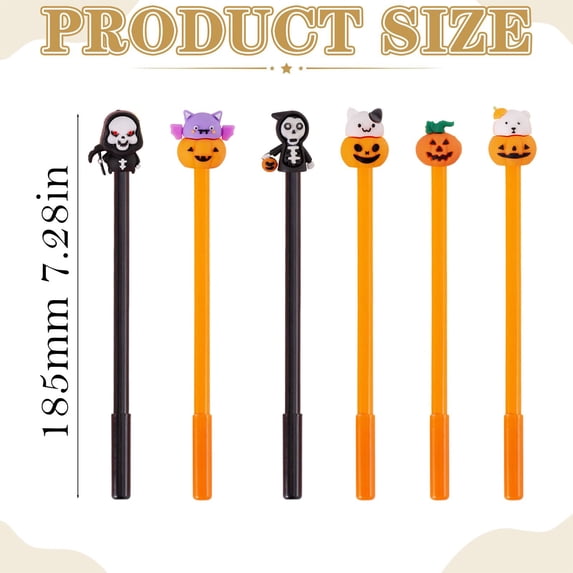 Halloween Gel Pens Pumpkin Themed For Writing And Gifts