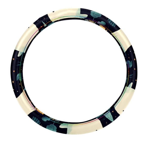 Halloween Ghost 14.5 Inch Printing PVC Leather Auto Accessories Car Wheel Cover