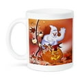 thumbnail image 1 of 3dRose, Halloween Ghost and Pumpkin, 15oz Mug, 1 of 7