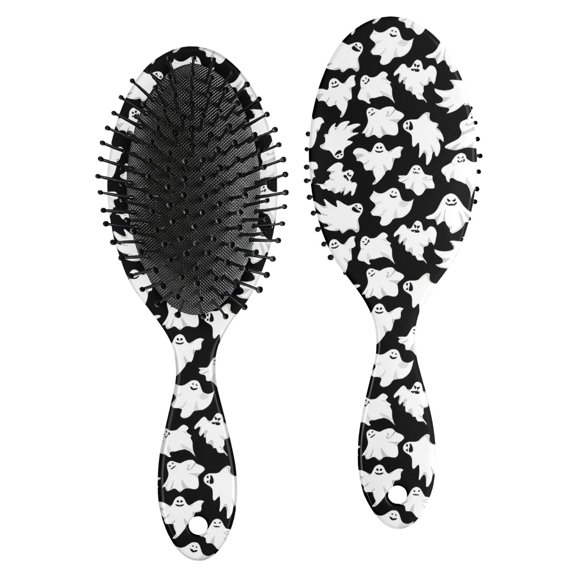 Halloween Ghost Army Pattern Hair Brush,Girls Detangling Hair Brush,Glide Through Tangles with Ease for Wet & Dry Hair,8.8"X2.8"