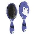 thumbnail image 1 of Halloween Ghost Bat Pattern Hair Brush,Girls Detangling Hair Brush,Glide Through Tangles with Ease for Wet & Dry Hair,8.8"X2.8", 1 of 7