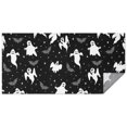 thumbnail image 1 of Black Halloween Ghosts Bats and Stars Rectangle Tablecloth 60"x120",Waterproof Polyester Rectangle Table Cloth, Wipeable Spillproof Polyester Tablecloth for Dining, Camping, Indoor and Outdoor, 1 of 6