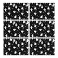 thumbnail image 1 of Halloween Ghost Bat Star Pattern Summer Placemats Table Placemats Set Of 6-Linen Kitchen Washable Placemats Table Mats 11.8"x17.7" Non-Slip Heat Resistant, 1 of 5