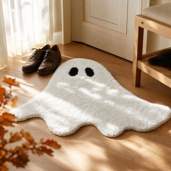 Fall Ghost Bath Mat Halloween Gothic Decor Bathroom Rugs for Bathroom Decor