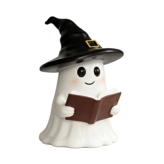 Halloween Ghost Book Night Light Decorative Table Lamp Ghost Figure for Home Desk Ornament Novelty Gift for Reading Room