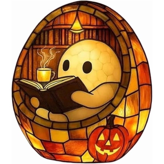 Halloween Ghost Bubble Bath Lamp Cute Ghost Night Light Vintage Halloween Decorations Resin Ghosts Bubble Bath Light Ghosts Halloween Nightlights for Bathroom Holiday