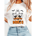 thumbnail image 1 of Halloween Ghost Casual Tops Spooky Season Print Tshirts Trendy Funny Graphic Tees Cotton Short Sleeve Shirts for Daily Outfits White,XL, 1 of 6