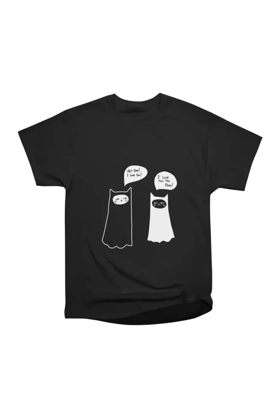 Halloween Ghost Cat Boos T-Shirt Tee Gift For Him Merch For Her Apparel For Friend