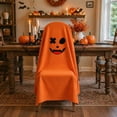 thumbnail image 1 of Halloween Ghost Chair Covers, 47 x 79 Inches Spooky Face Sign for Halloween Party Home Dining Room Office Decor, 1 of 5