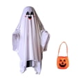 thumbnail image 1 of Halloween Ghost Cloak Costume, White Sheet‑Style Ghost Robe for Adults, Halloween Party Masquerade Role‑Play Cosplay Outfit, 1 of 9