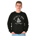 thumbnail image 1 of Halloween Ghost Creep It Real Skater Sweatshirt for Men or Women Brisco Brands M, 1 of 5