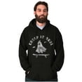 thumbnail image 1 of Halloween Ghost Creep It Real Skater Unisex Plus Fleece Graphic Hoodie Brisco Brands 4X, 1 of 5